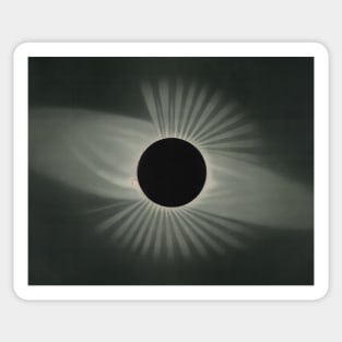 Total Eclipse of the Sun by Etienne Leopold Trouvelot Sticker